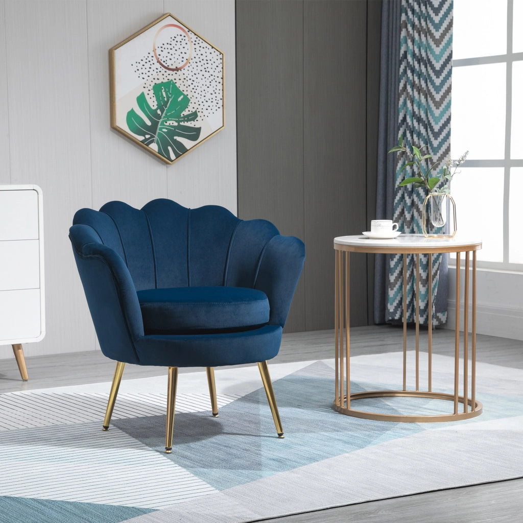 Poltrona Relax ¨C Zephmum ¨C Blu, Tessuto, 76x67x74cm