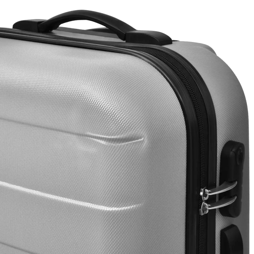 Set Trolley Rigidi 3 pz Argento 45,5/55/66 cm 91142