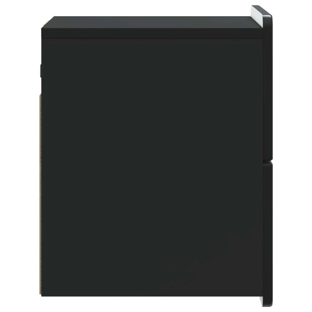 Mobiletto da notte a muro 2 pcs Nero 33 x 34,5 x 43 cm 898298