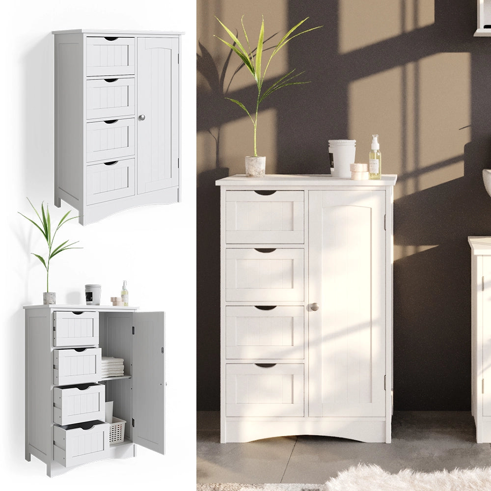 Vicco Cassettiera da bagno Bianco 55 x 81 cm