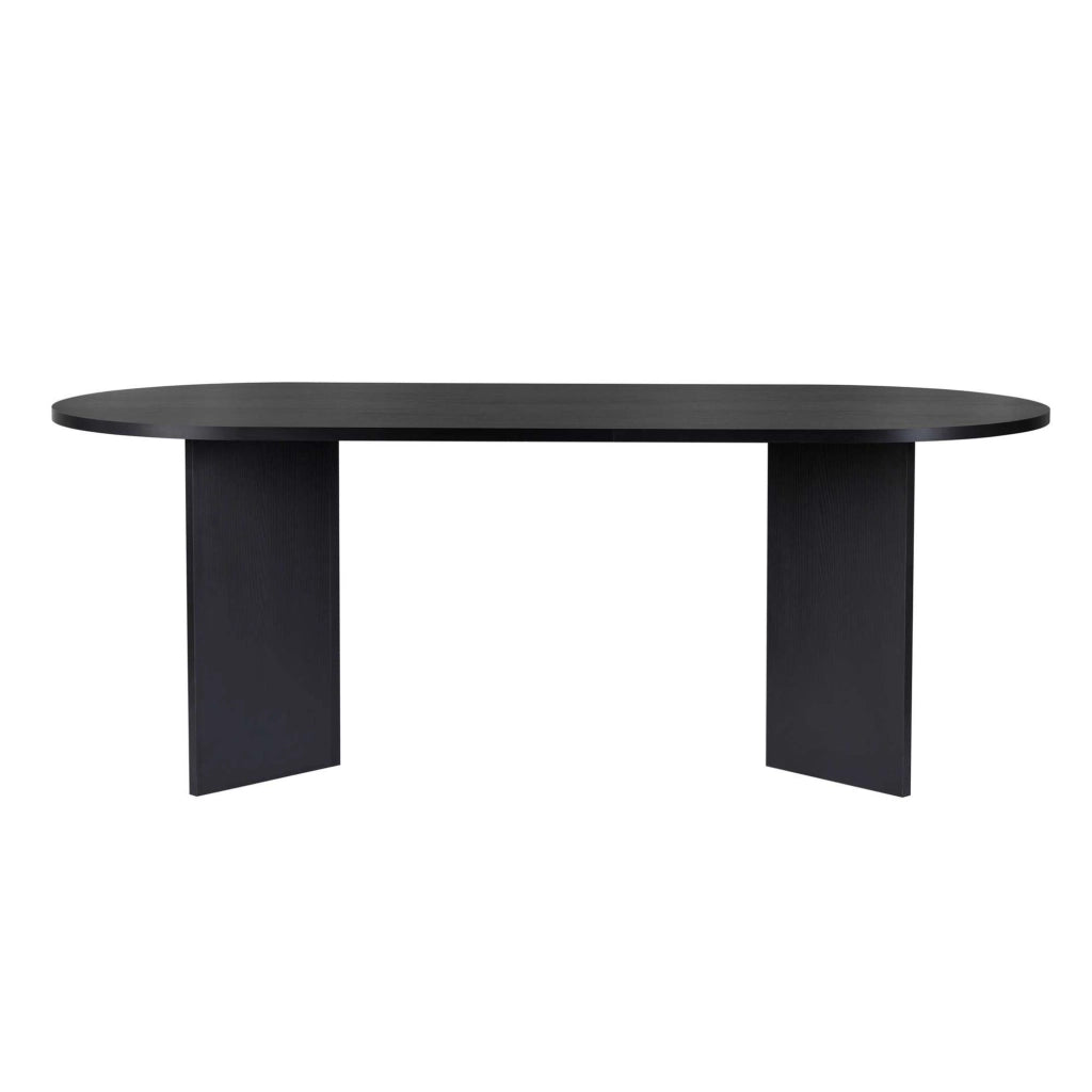 Nofalota, Tavolo Fisso 6 Posti, 200x90x75h cm Nero Frassinato