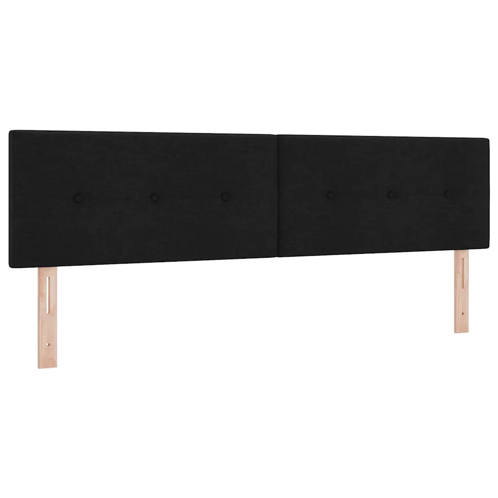 Letto a molle con materasso Nero 180 x 200 cm Tessuto 3340040