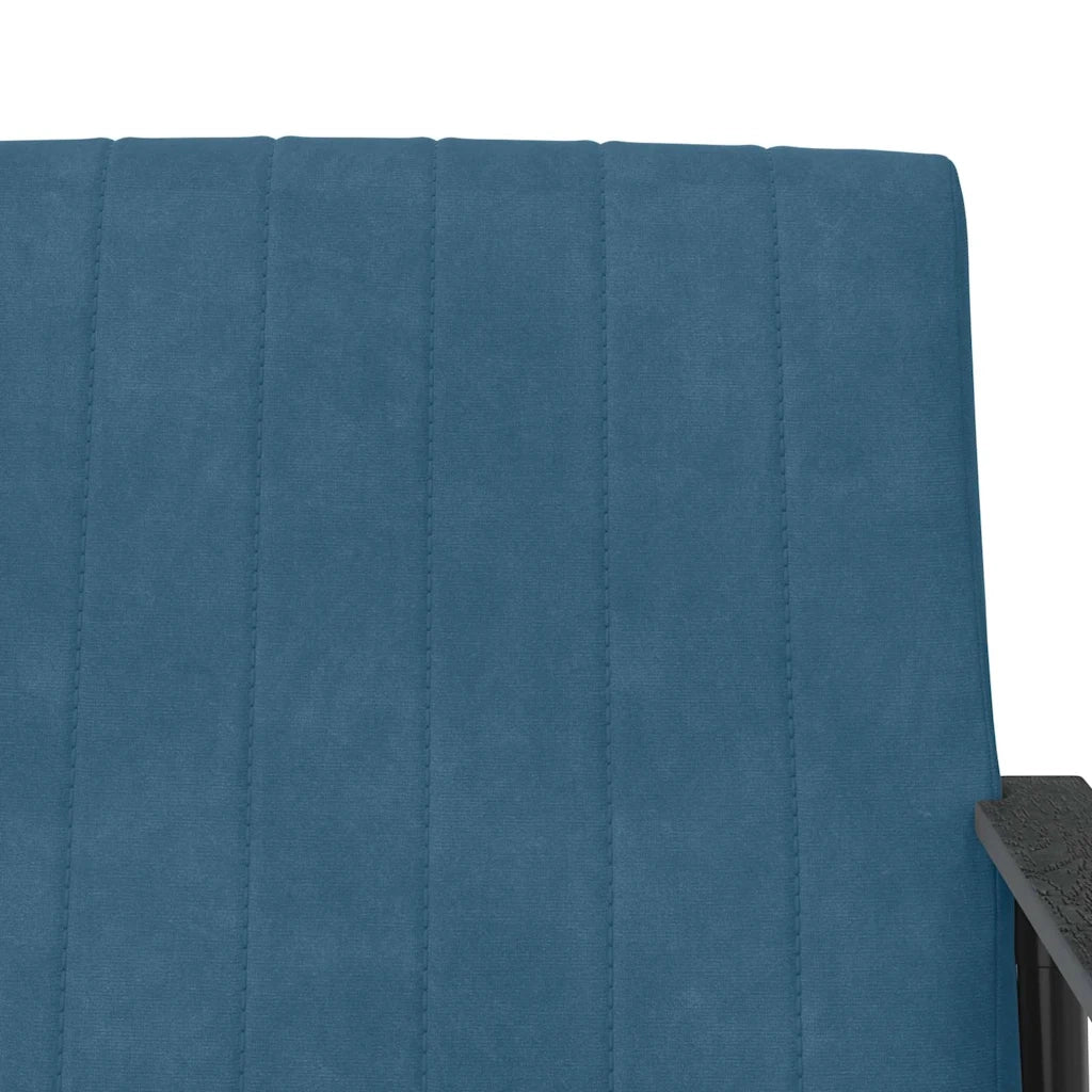 Poltrona | Sedia Relax Blu 59 x 75 x 78 cm Velluto