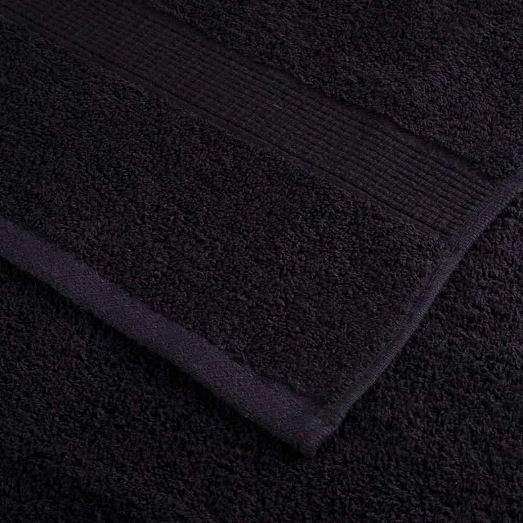 Asciugamano per Ospiti SOLUND 4 pcs Nero 15 x 21 cm 550 gsm 137417