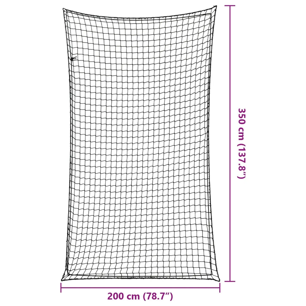 Rete per Rimorchio con Corda Elastica Nero 3,5x2 m in PP CFW2285439