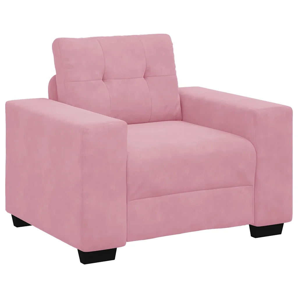 Set di divani 3 pcs Rosa 221 x 80 x 80 cm Velluto 3324642