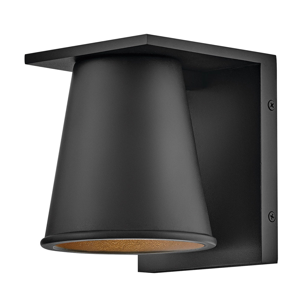 Applique esterna nera HANS, cono, GU10 8W IP44 Hinkley