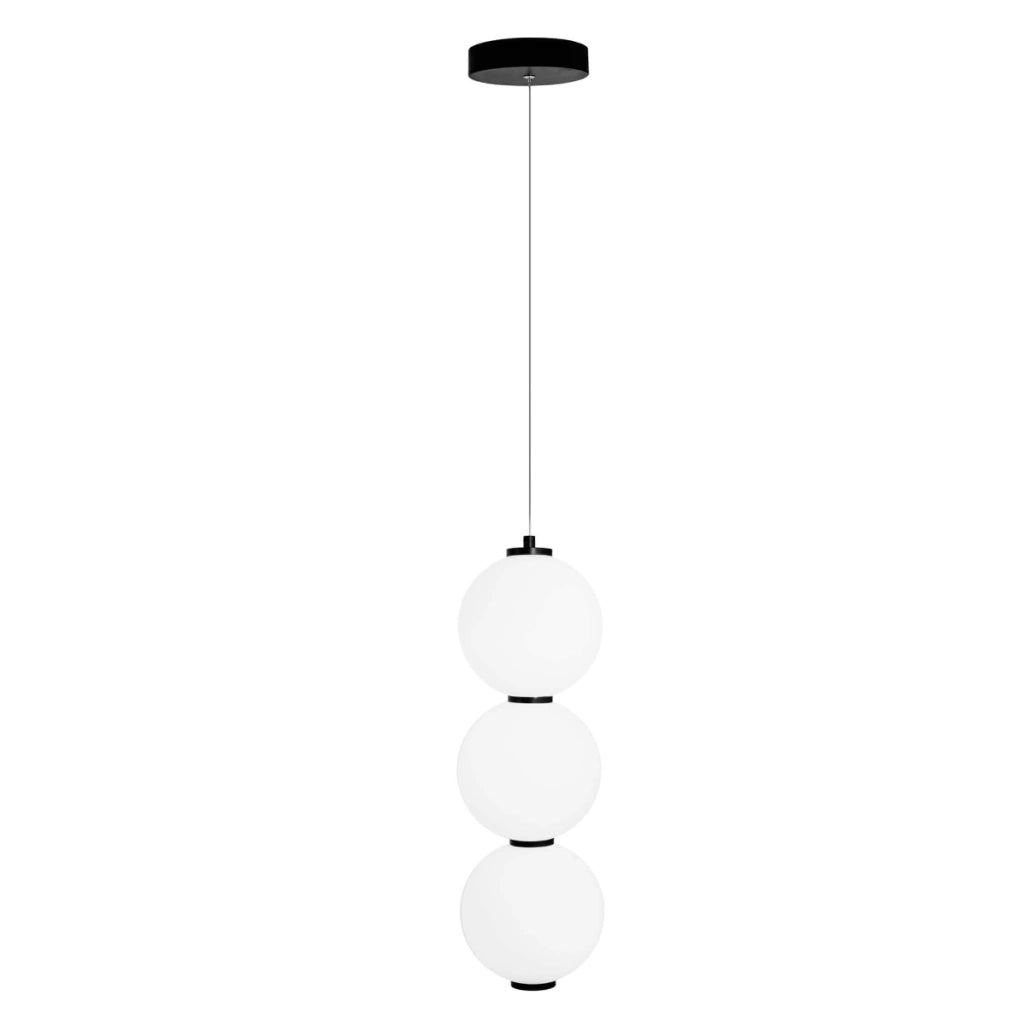 Lampada sospensione Maxlight TAMA LED 23W 3 sfere nera