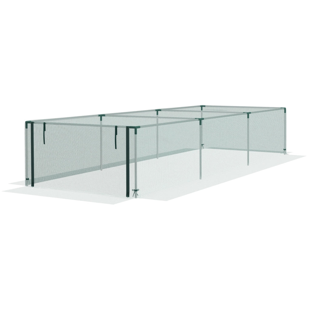 Serra da giardino protezione per pomodori rete zippata ¨C Minimal ¨C 125x373x62.5 cm
