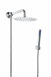 Kit set doccia con deviatore a pressione e braccio Cm 35