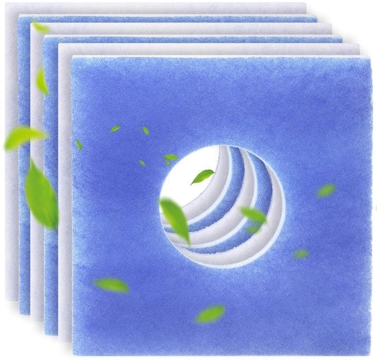 Filtro di ventilazione - Set di 6 pezzi - Adatto per ventilatori Limodor - Filtro di sostituzione per la camera da bagno - Filtro dell'aria