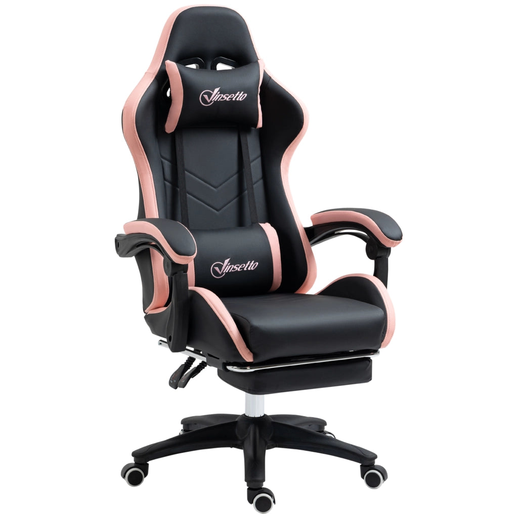 Sedia da ufficio gaming ¨C Minimal ¨C rosa e nero