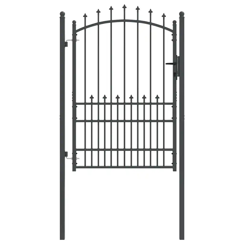 Cancello della recinzione con punte EMMEN 170 x 100 cm CFW4965278