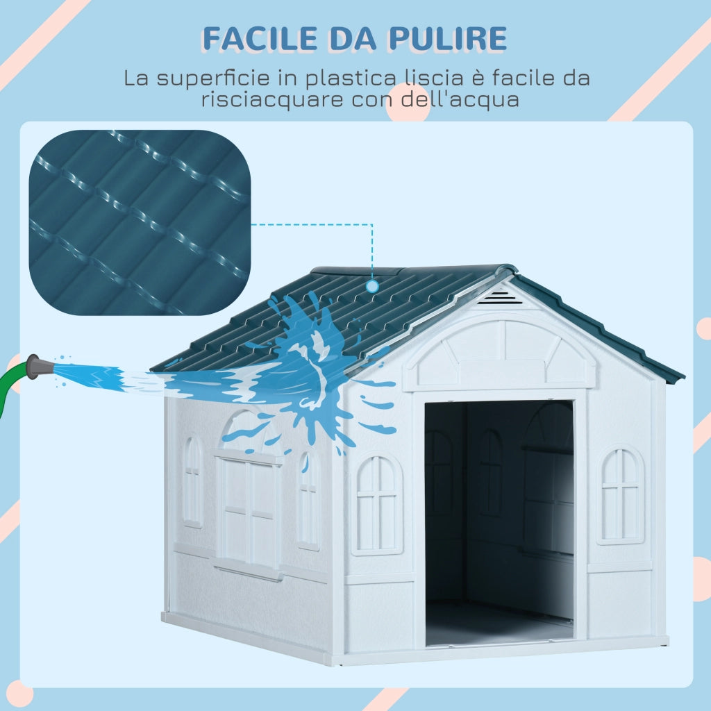 Cuccia per Cani ¨C zephmum ¨C Blu, PP Impermeabile, 65x75.7x63 cm