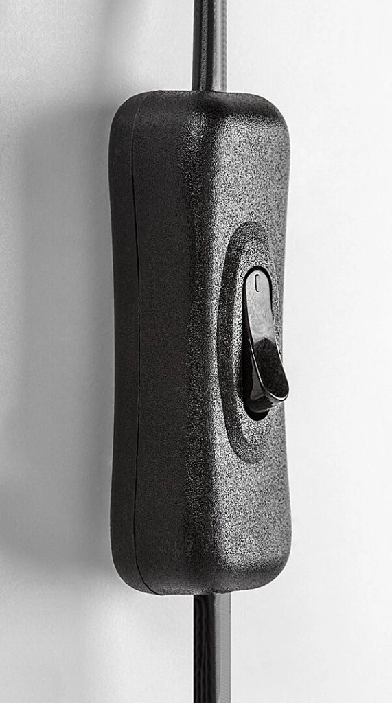 Applique Soma 1 luce nera metallo vetro E14 Rabalux