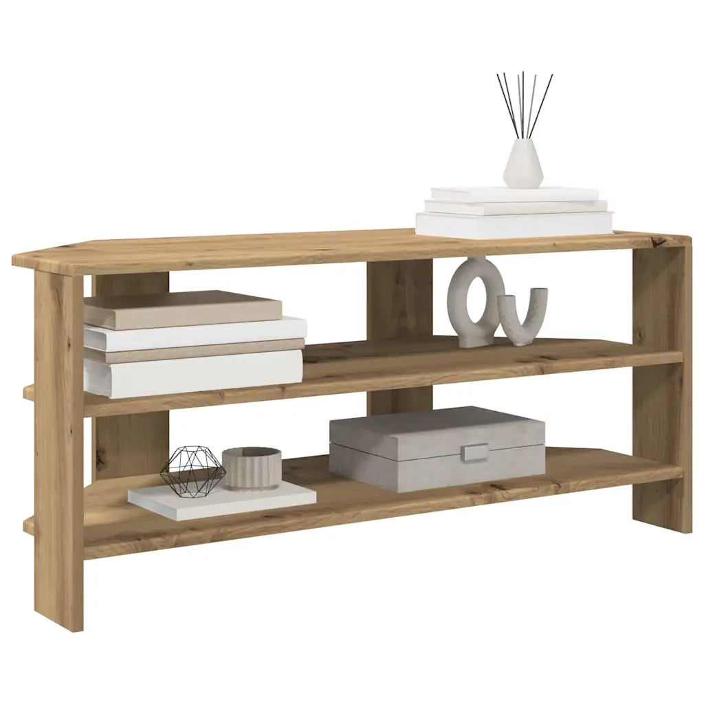 MobileTV | Armadietto TV | Mobile Porta TVAngolare Rovere artigianale 102x40,5x45cm
