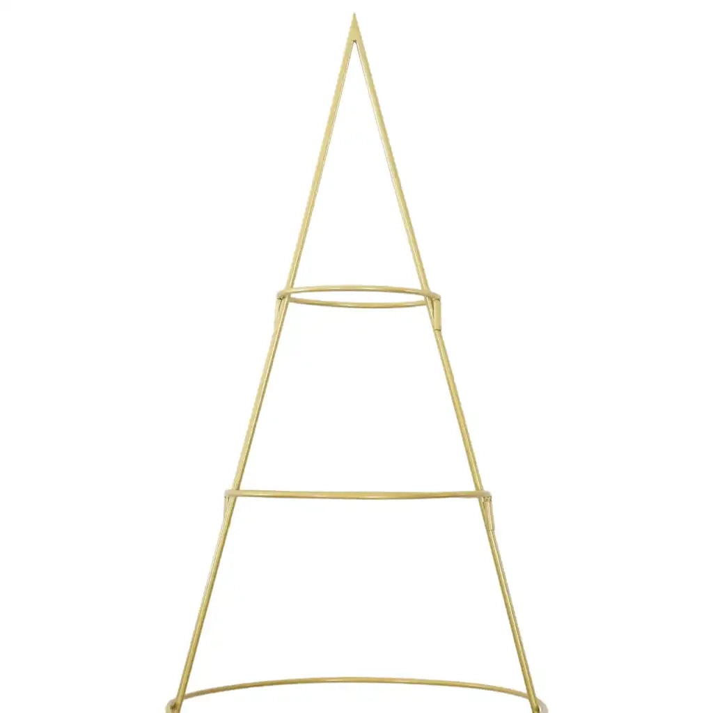 Albero di Natale in metallo con supporto Oro 209 cm 42019156