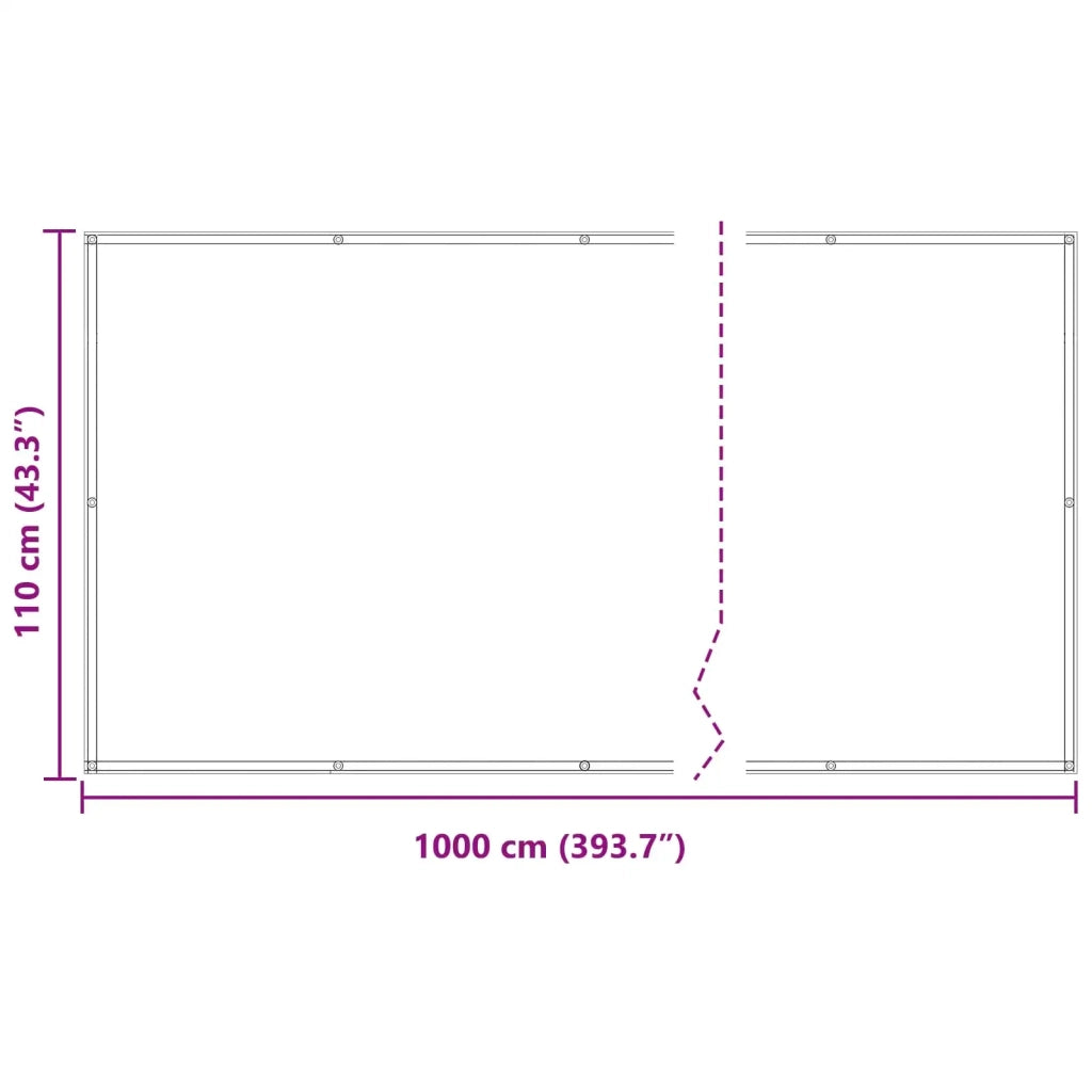 Schermo da balcone | Paravento da Balcone Blu 110 x 1000 cm Tessuto Oxford