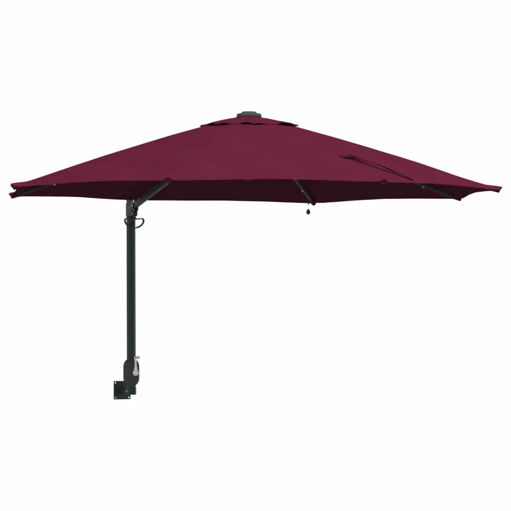 Ombrello da giardino Rosso Bordeaux 248 x 248 x 148 cm 42003247