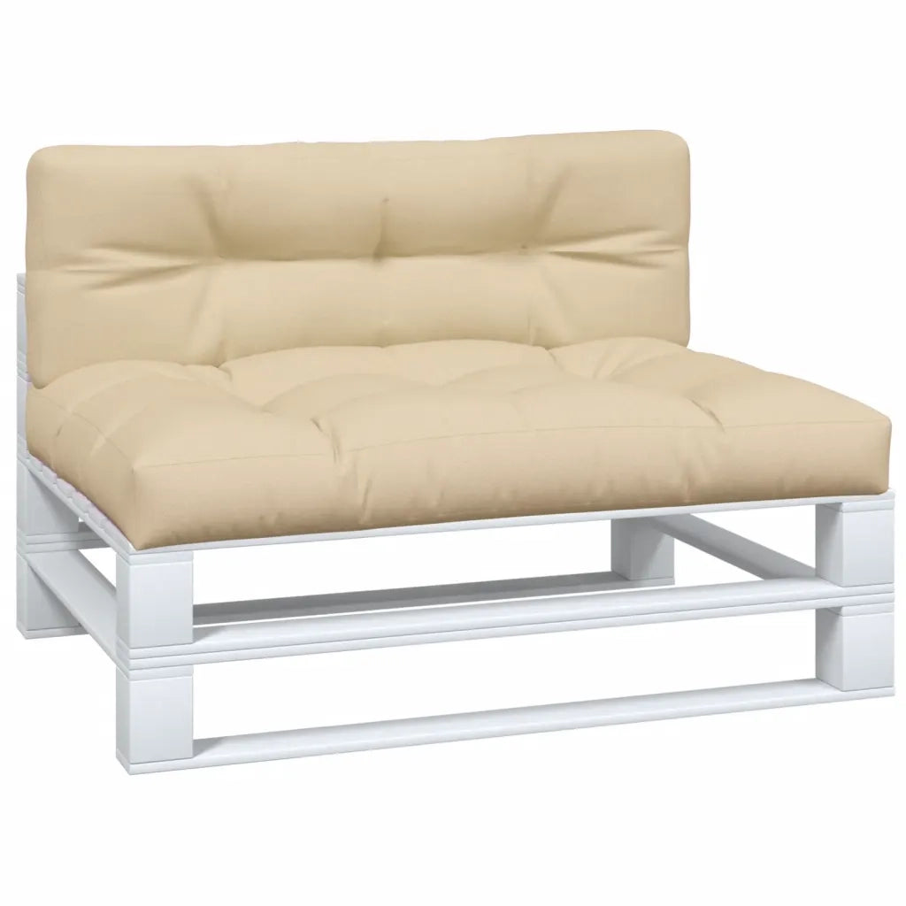 Cuscini per Pallet 2 pz Beige in Tessuto 360736