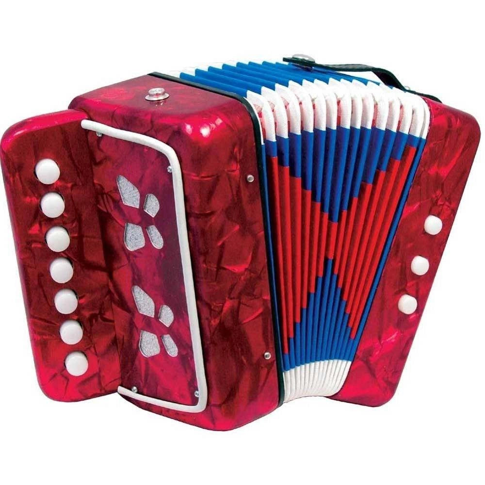 Trade Shop - Fisarmonica Il Mio Primo Organetto 3 Bassi Strumenti Musicali Giocattoli Bambini -