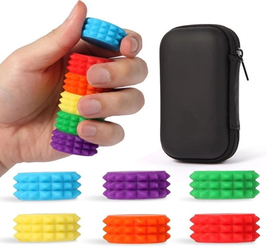 Sfere di silicone colorate, 6 pezzi, palline magnetiche per ridurre lo stress e il dolore, giocattoli per adulti e adolescenti, giocattoli sensoriali per bambini adatti per l'uso in ufficio, in viaggio e in classe.