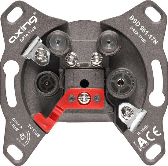 Connessione multimedia antenna (ingresso, 17 dB, TV/R/DATA/DATA)