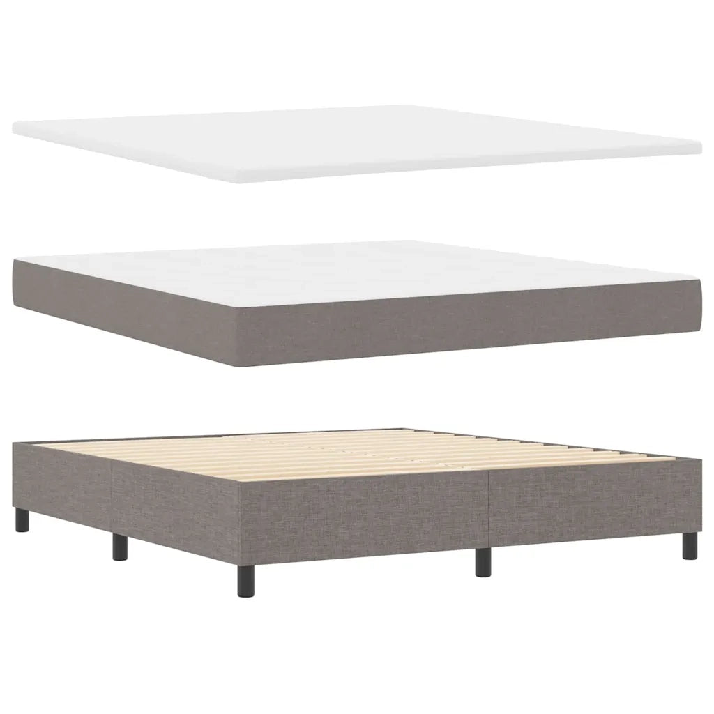 Letto a Sorgente LED con materasso Talpa 180 x 200 cm Tessuto