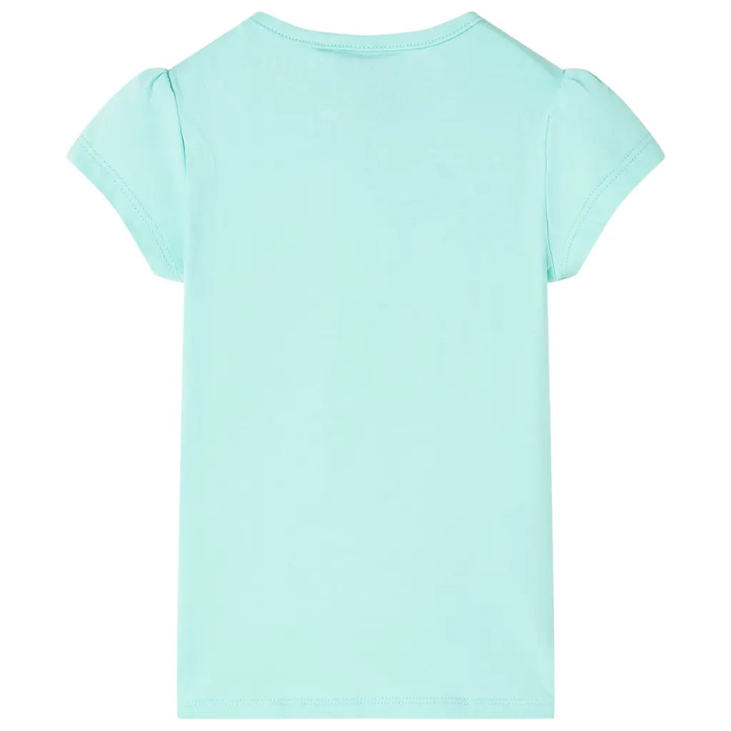 Maglietta da Bambina Menta Chiaro 128