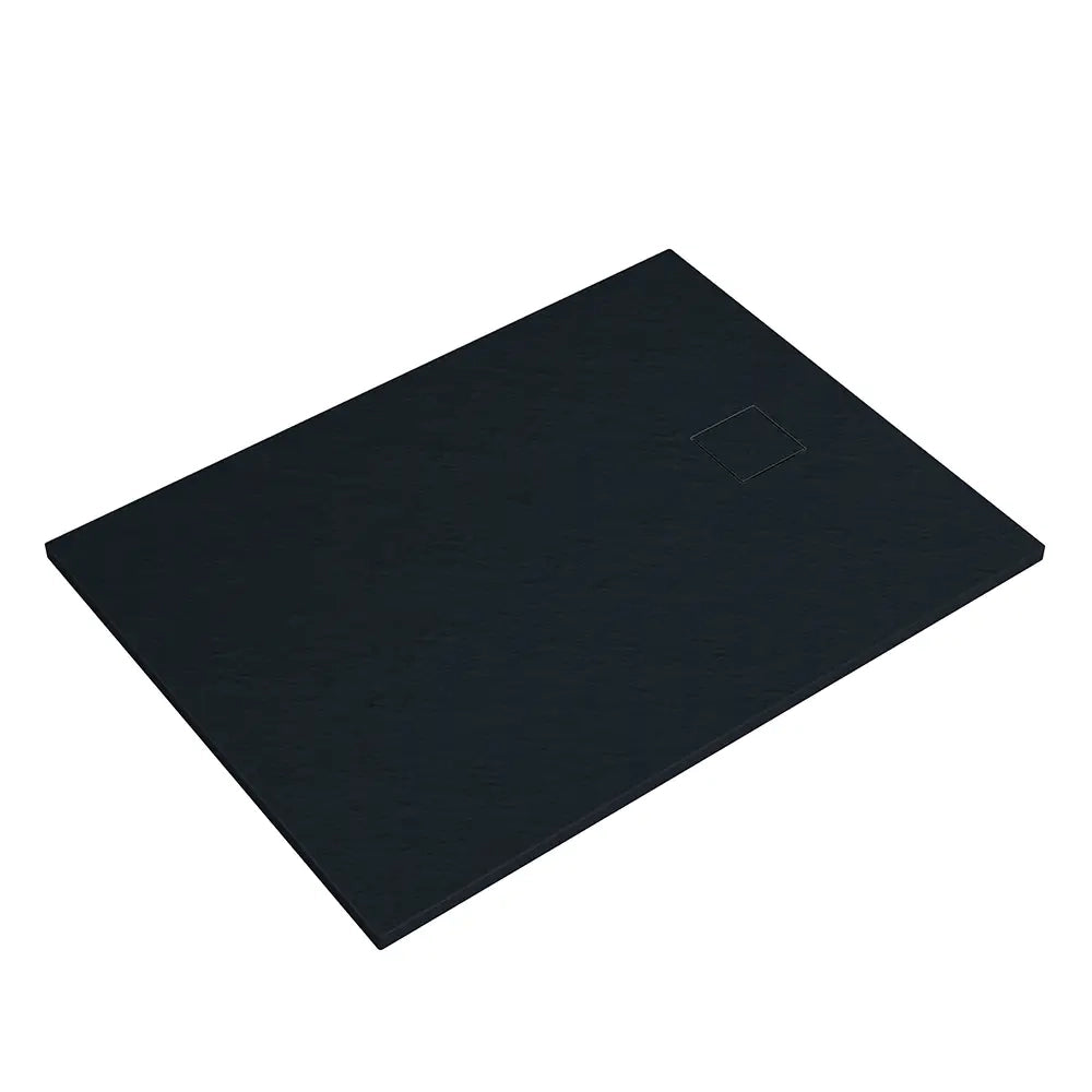 Piatto doccia 80x100 cm colore nero effetto pietra | Samos