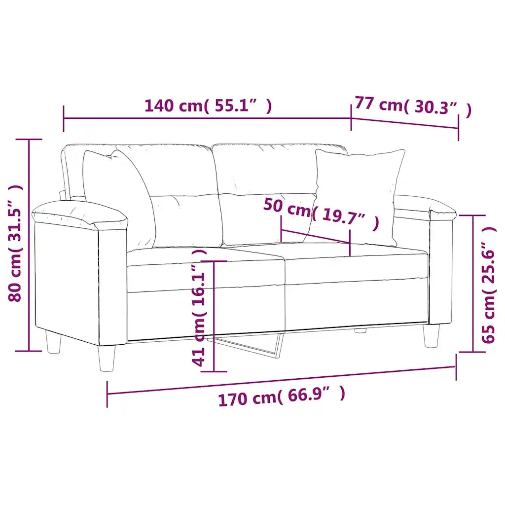 Divano a 2 Posti con Cuscini-Sofa 2 Posti con Cuscini Nero 140 cm in Similpelle 923157
