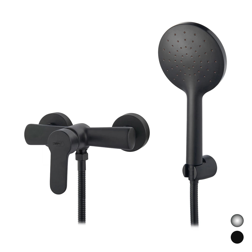Miscelatore monocomando esterno doccia DH Nero opaco