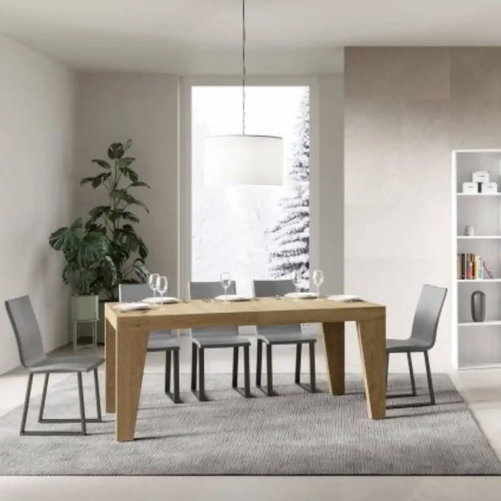 Tavolo allungabile 200/460x90 cm Naxy colore quercia natura