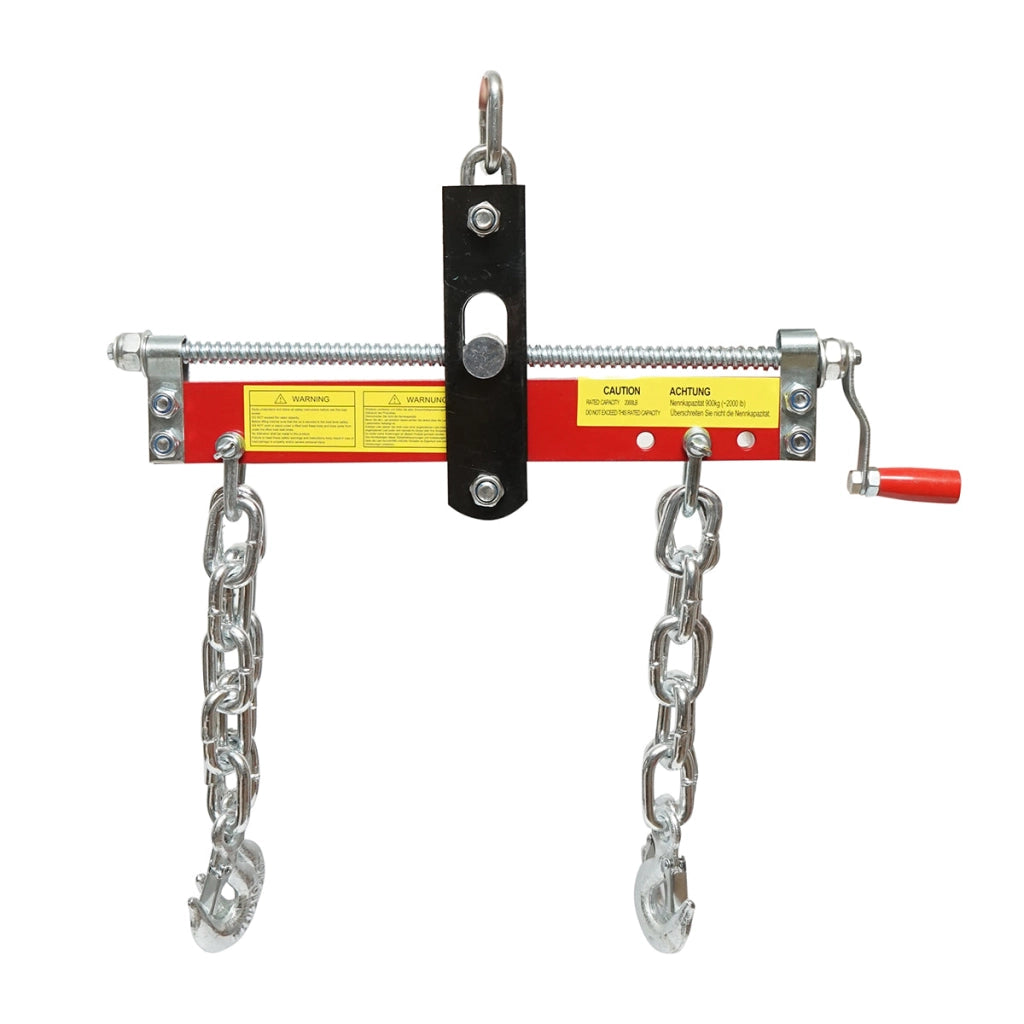 Dispositivo di sospensione del motore con catena e ganci 900 kg