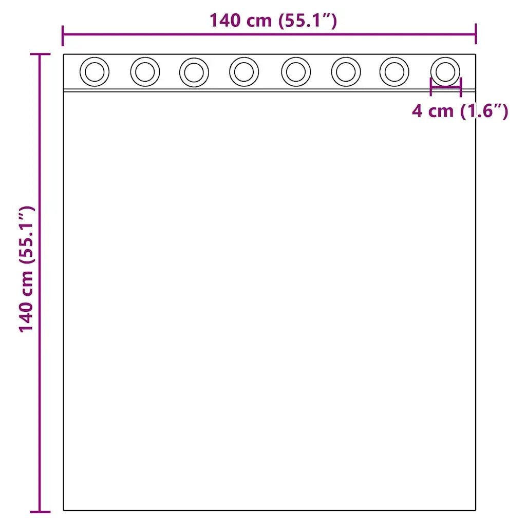 Tende in Voile con Occhielli 2 pz Sabbia 4102119