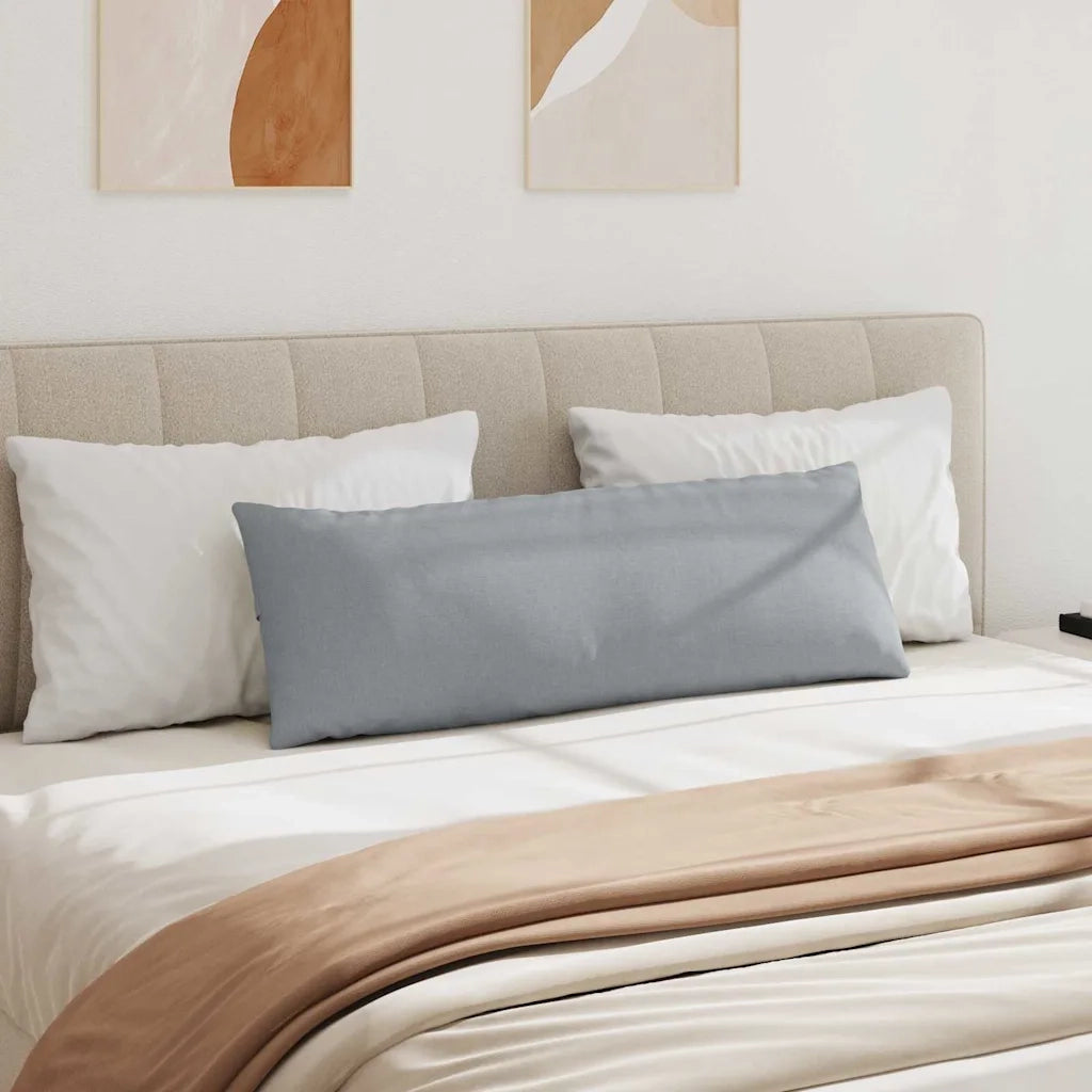 Cuscini da Divano 2 pcs Grigio chiaro 120 x 40 cm Tessuto 42013782