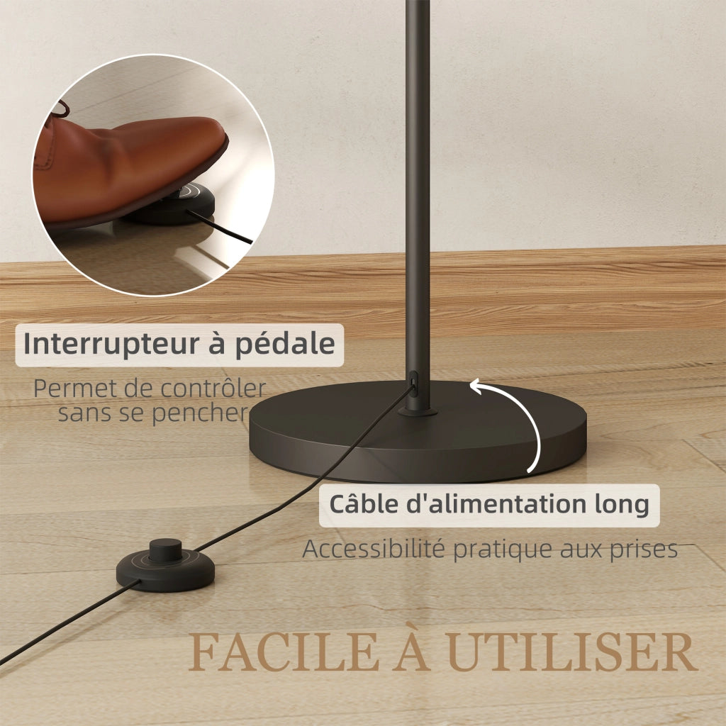 Lampada da terra con telecomando ¨C Minimal ¨C nero