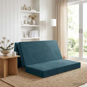 Divano Letto Pieghevole 140 x 67 x 45 cm Blu 900226