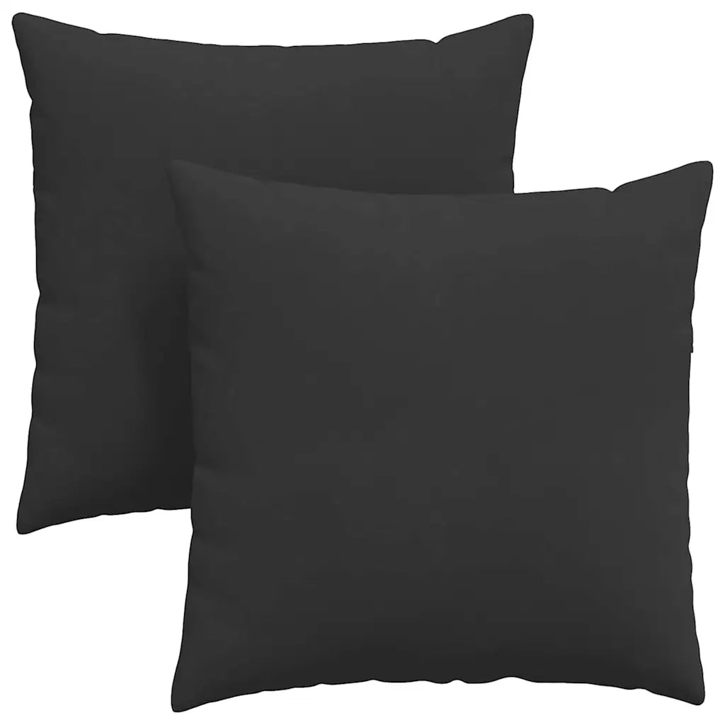Cuscini da Divano 2 pcs Nero 60 x 60 cm Tessuto 42014029