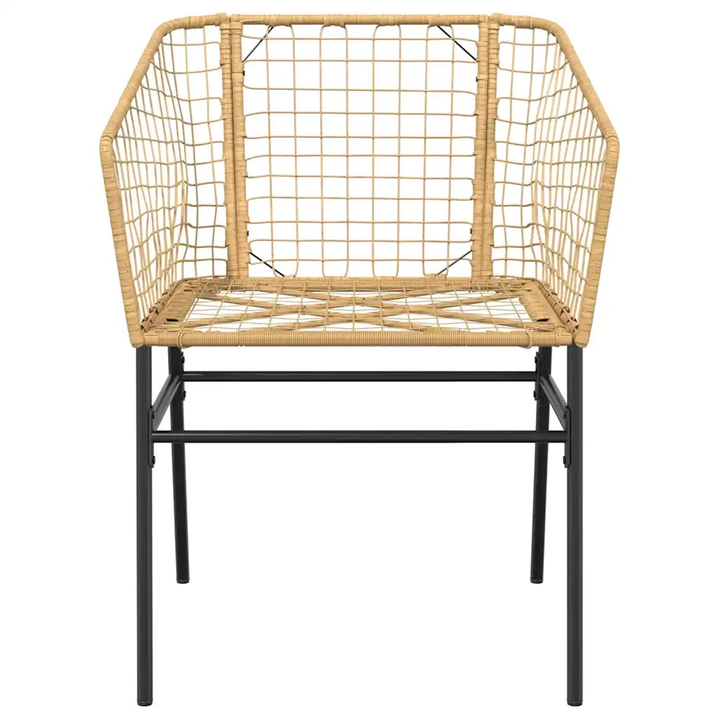 Set da Pranzo da Giardino 5pz Polyrattan Vetro 3334592