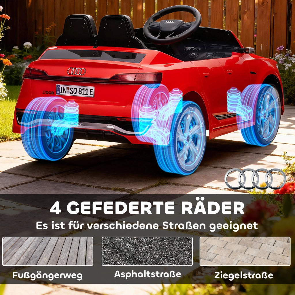 Auto Elettrica per Bambini Audi Q8 12V ¨C Xylo ¨C Rosso con Telecomando e Luci LED