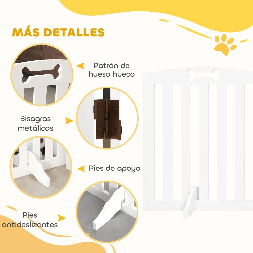 Barriera di Sicurezza per Cani ¨C Minimal ¨C Bianco 207.5 cm