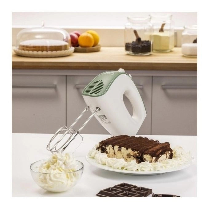 Imetec Sbattitore elettrico Crea&Crema, Fruste extralunghe, Ganci acciaio inox, 5 velocità, Funzione turbo, 500 W