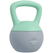 Kettlebell 6 kg ¨C Minimal ¨C Verde e Grigio 19x19x28 cm