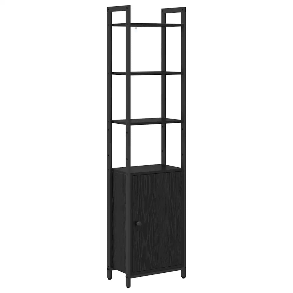 Armadio per Libri Rovere Nero 40 x 24 x 161 cm 883850