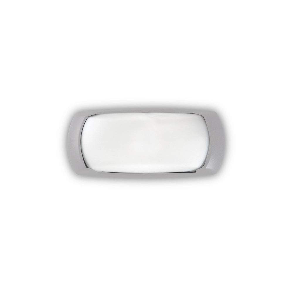 Applique Moderna Felix-2 Materie Plastiche Grigio 1 Luce E27