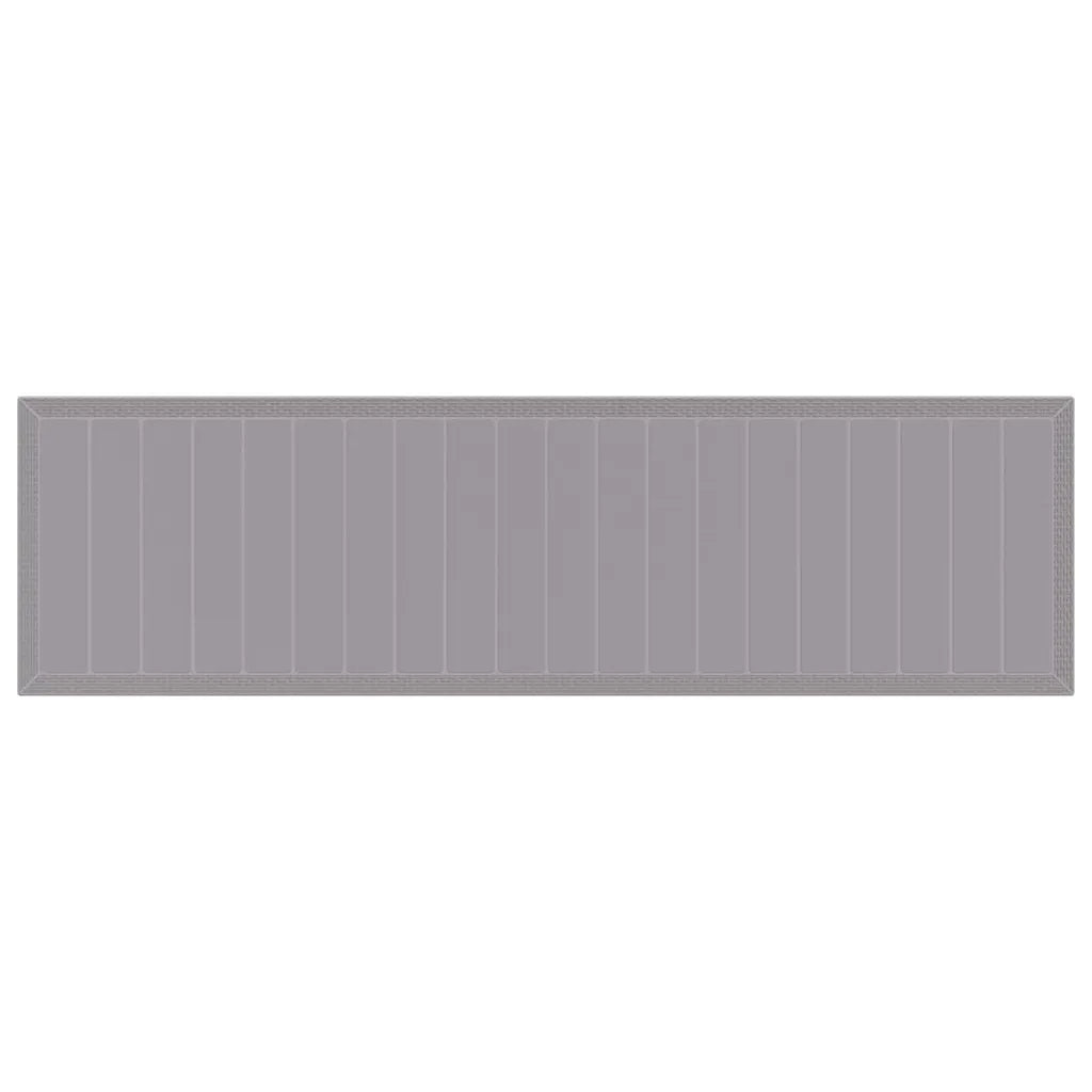 Set da Pranzo per Giardino 15 pcs Grigio chiaro Rattan Polt