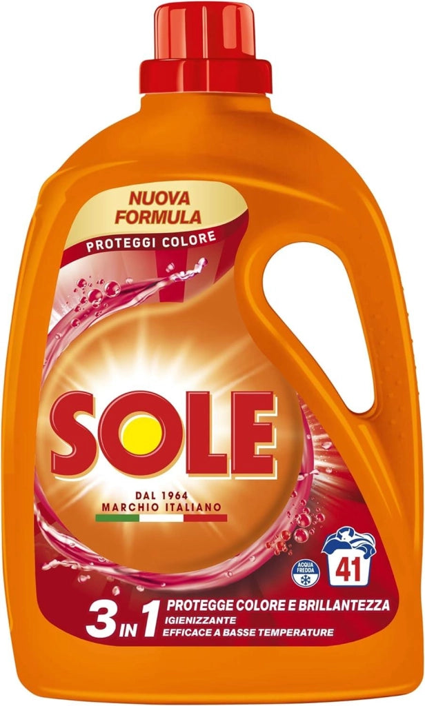 SET 7 PZ SOLE DETERSIVO LIQUIDO DA 41 LAVAGGI PROTEGGI COLORE