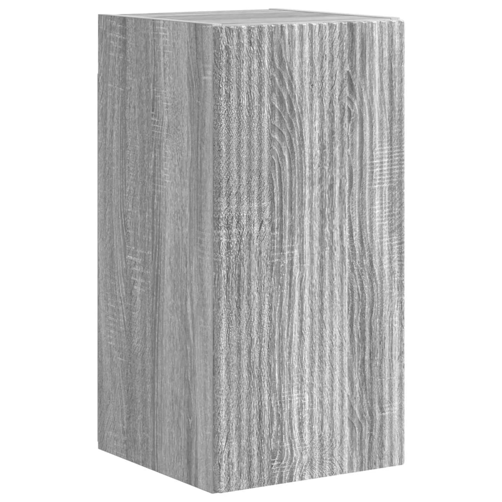 Set di Mobiletto da TV a Parete 4 pcs Grigio Sonoma