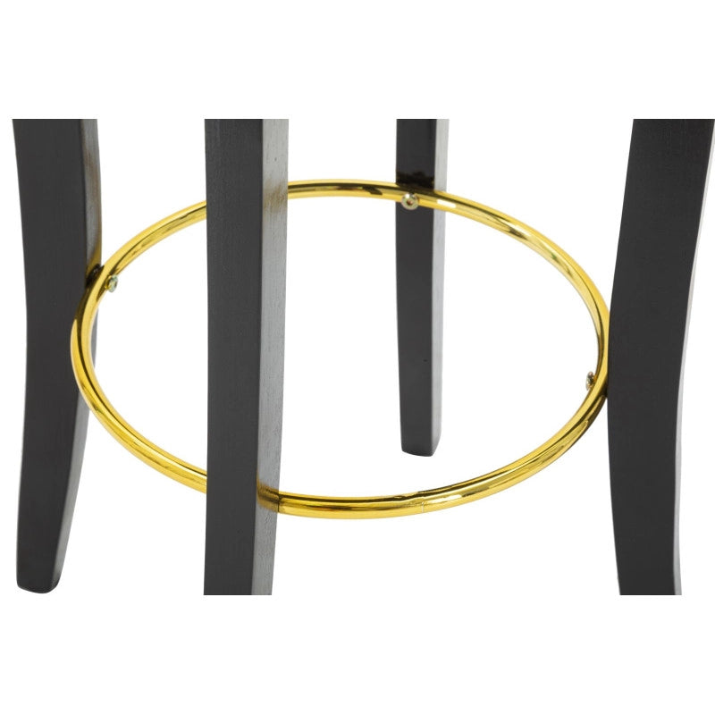 Sgabello Bar Luxy Nero cm 46x48x96